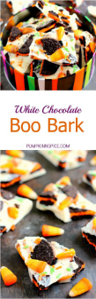 white chocolate boo bark