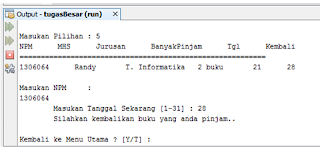 Program perpustakaan dengan java wayterinfo