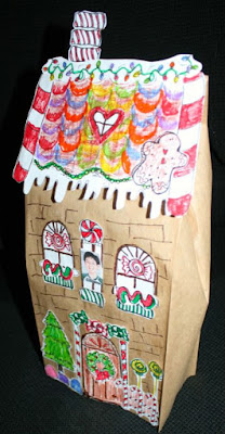 Christmas Time Lunch Bag Gingerbread Houses for Elementary School Students by Teach With Me