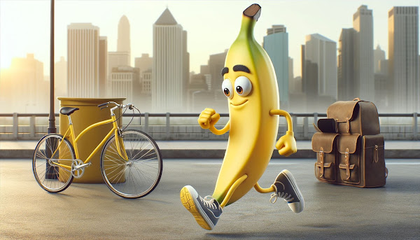 マラソン初心者 バナナぴろしが運動不足解消のために通勤を歩く