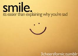 SMILEis easier than explaining that you're sad!! - MS SEHA