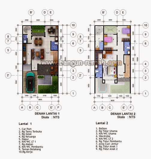 Desain Rumah Minimalis 2 Lantai Lebar Tanah 8 Meter  Blog 