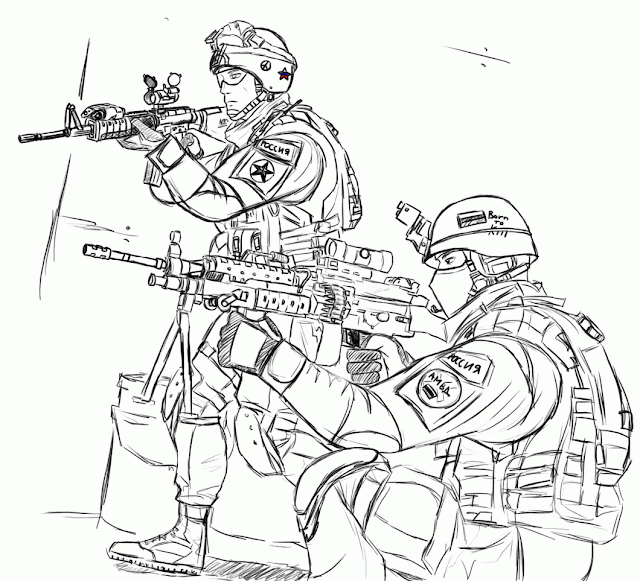 The Various Army And Soldier Image Coloring Pages