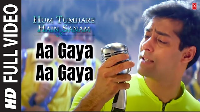 Aa Gaya Aa Gaya Lyrics In English And Bengali - Hum Tumhare Hain Sanam Songs - Udit Narayan Song