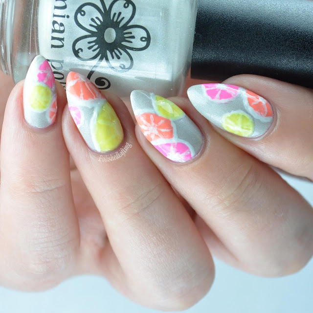 citrus nail art