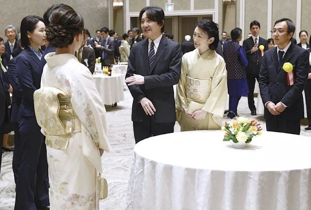 Crown Prince Akishino and Crown Princess Kiko attended the award ceremony of the Japan Society for the Promotion of Science