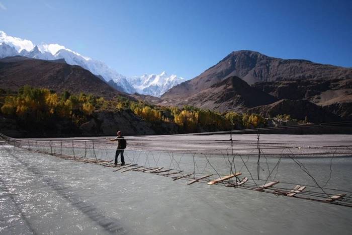 Hussaini Suspension Bridge, Pakistan