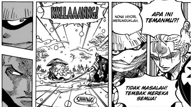 Pembahasan Lengkap One Piece Chapter 952 - Pertemuan Aneh Kawamatsu dan Hyori