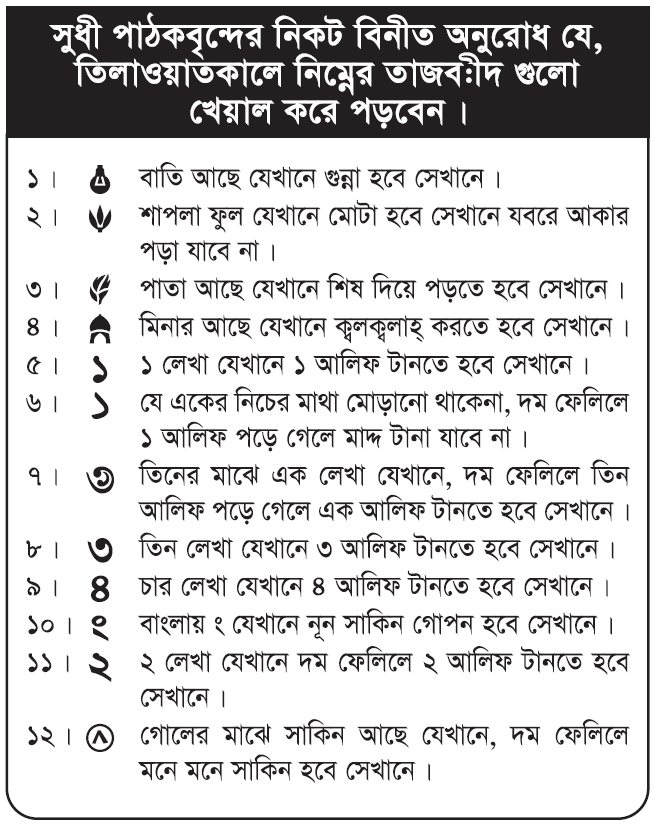 চিত্র ও তাজবিদ চিহ্ন সহ  পূর্ণাঙ্গ নামাজ শিক্ষা বই | Namaz Shikkha