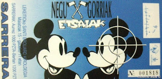 entrada de concierto de negu gorriak