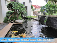 Contoh Taman Rumah Minimalis dengan Kolam Ikan Unik