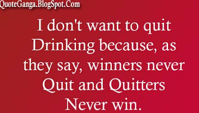  winners never quit and quitters never win Quit drinking 