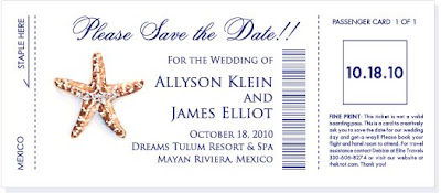 Boarding Pass Wedding Invitations on Custom Invitations Studio Blog  Boarding Pass Save The Date Cards