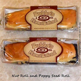 bubbas homebaked package of poppy seed and nut roll 