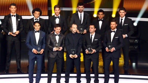 Pemain Terbaik FIFA 2012 | Tim Terbaik 