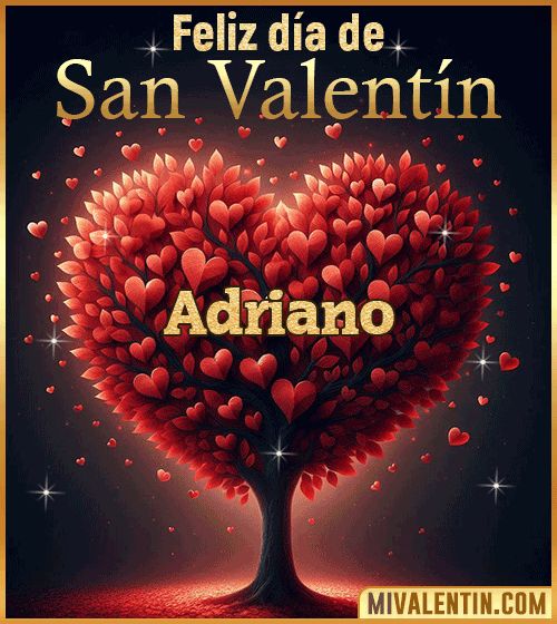 Gif feliz día de San Valentin Adriano