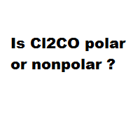 Is Cl2CO polar or nonpolar ?