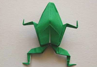 origami instructions frog