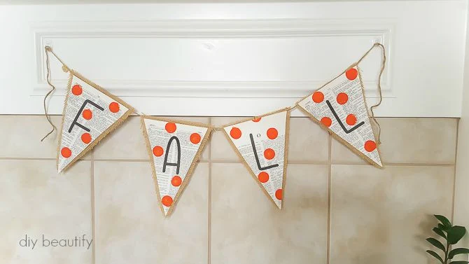 burlap bunting