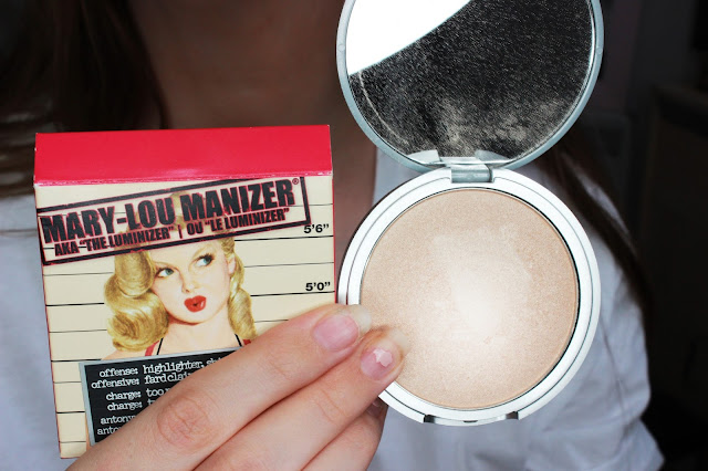 the balm, highlighter, mary lou manizer, baking, highlight and contour, 