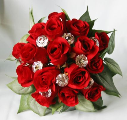 Red Wedding Flowers Bouquet