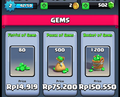 Cara Dapat 1200 Gems Gratis di Clash Royale