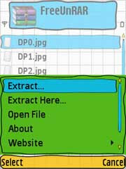 FreeUnRAR  - A RAR decompressing tool on mobile 