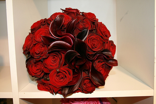 Red Wedding Flowers Bouquet