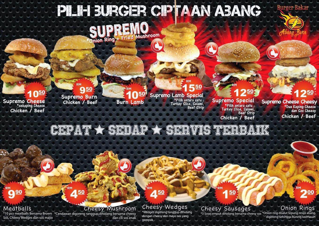 Burger Bakar Abang Burn Low Promotional Prices @ Section 7 