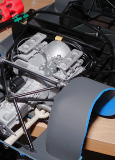 Engine & subframe mounted in Porsche 910