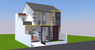 rumah 8 x 12 m