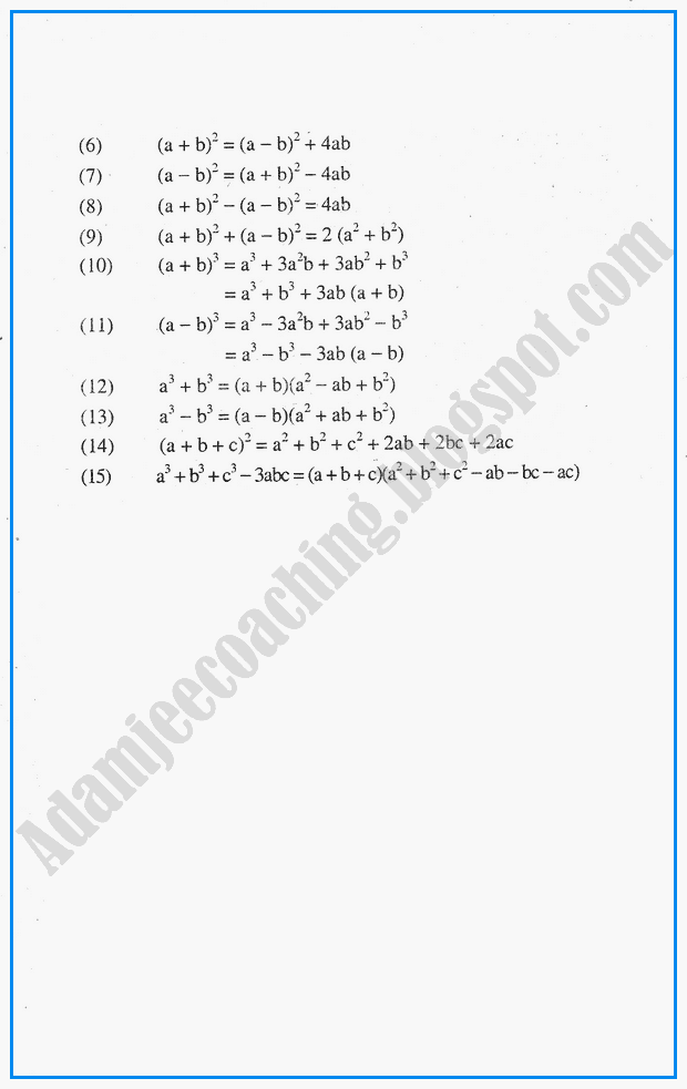 algebraic-expressions-definitions-and-formulae-mathematics-notes-for-class-10th