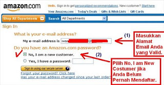cara belanja buku di amazon