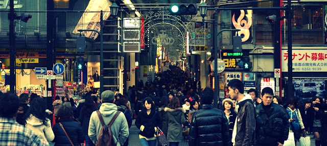 Doutonbori Arcade - Osaka - Rush hour