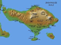 BALI ISLAND OF INDONESIA Map