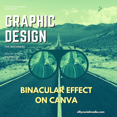 How to Design a Binocular effect on CANVA? - Graphic Design