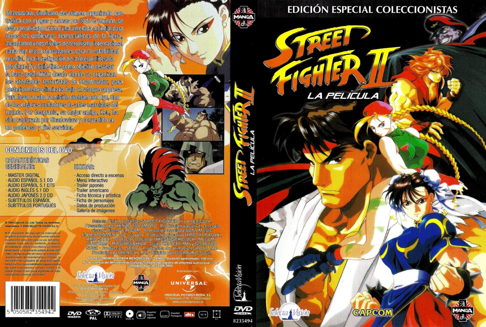 Series de televisión y Peliculas: Street Fighter II La 