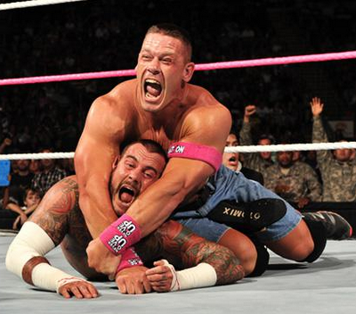 super llave de rendision de john cena s t f para cm punk