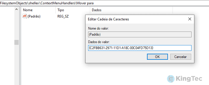 Editor de registro do Windows