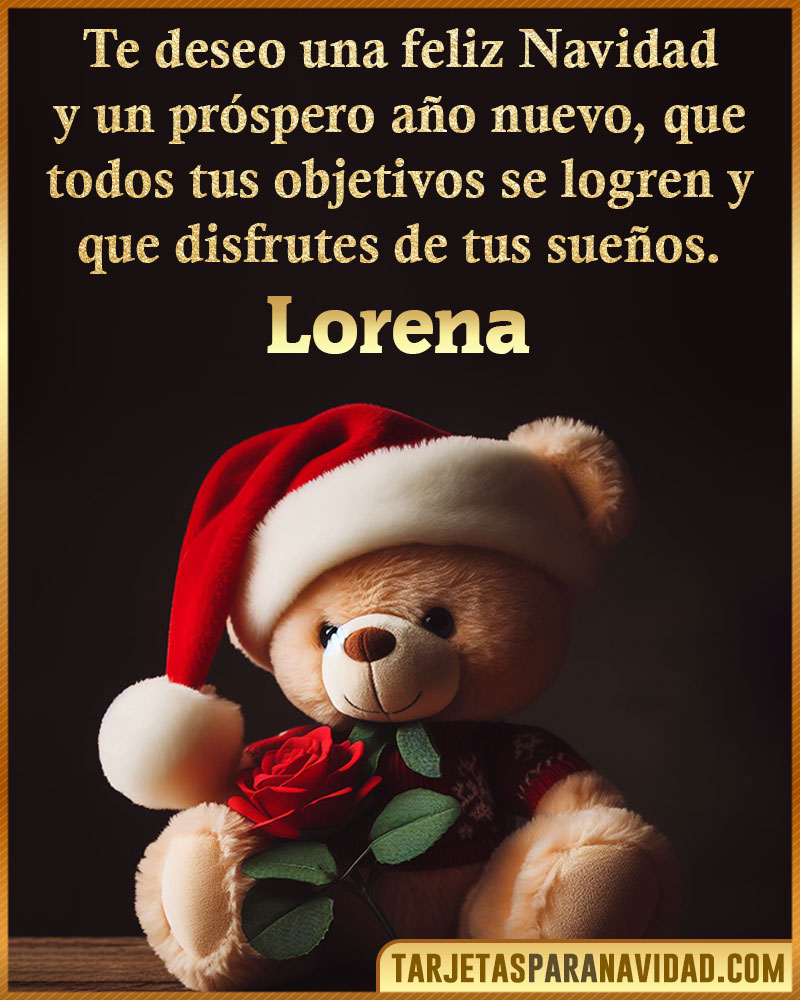 Felicitaciones de Navidad para Lorena