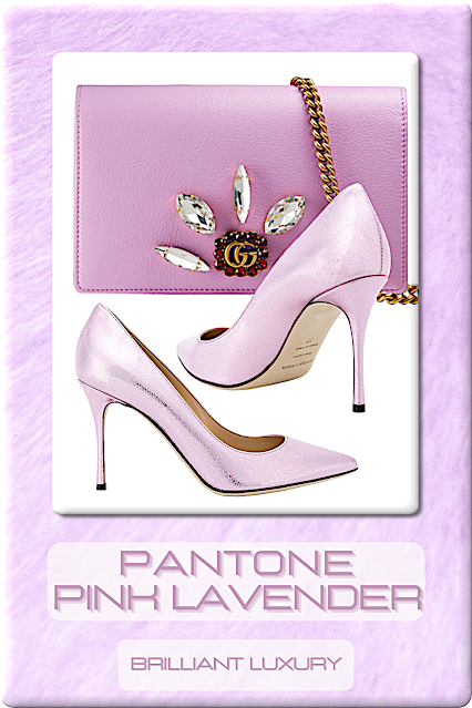 ♦Pantone Fashion Color Pink Lavender #pantone #fashioncolor #pink #shoes #bags #brilliantluxury