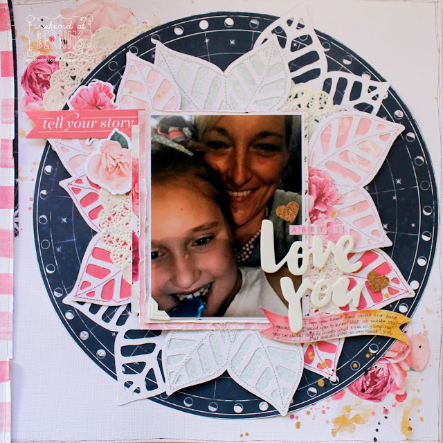 "Abby I love You " layout by Bernii Miller for Sugar Maple Paper Co.