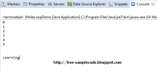How To Use While Loop Statement In Java Program