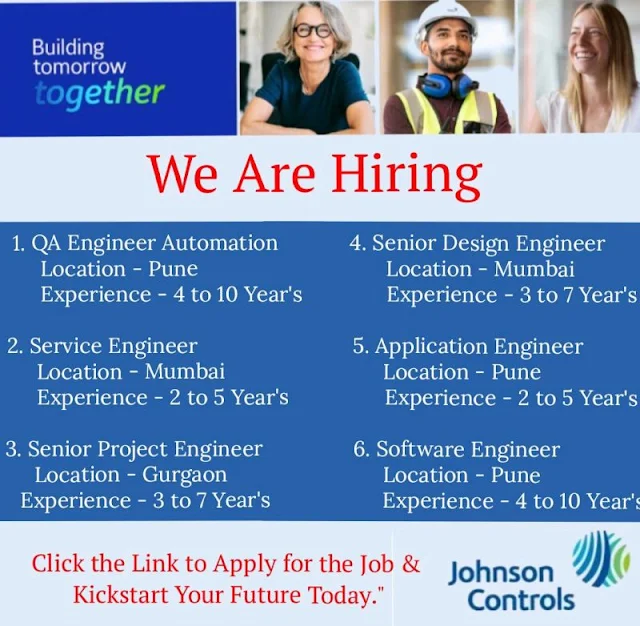 Golden Job Opportunity From Johnson Controls Ltd.