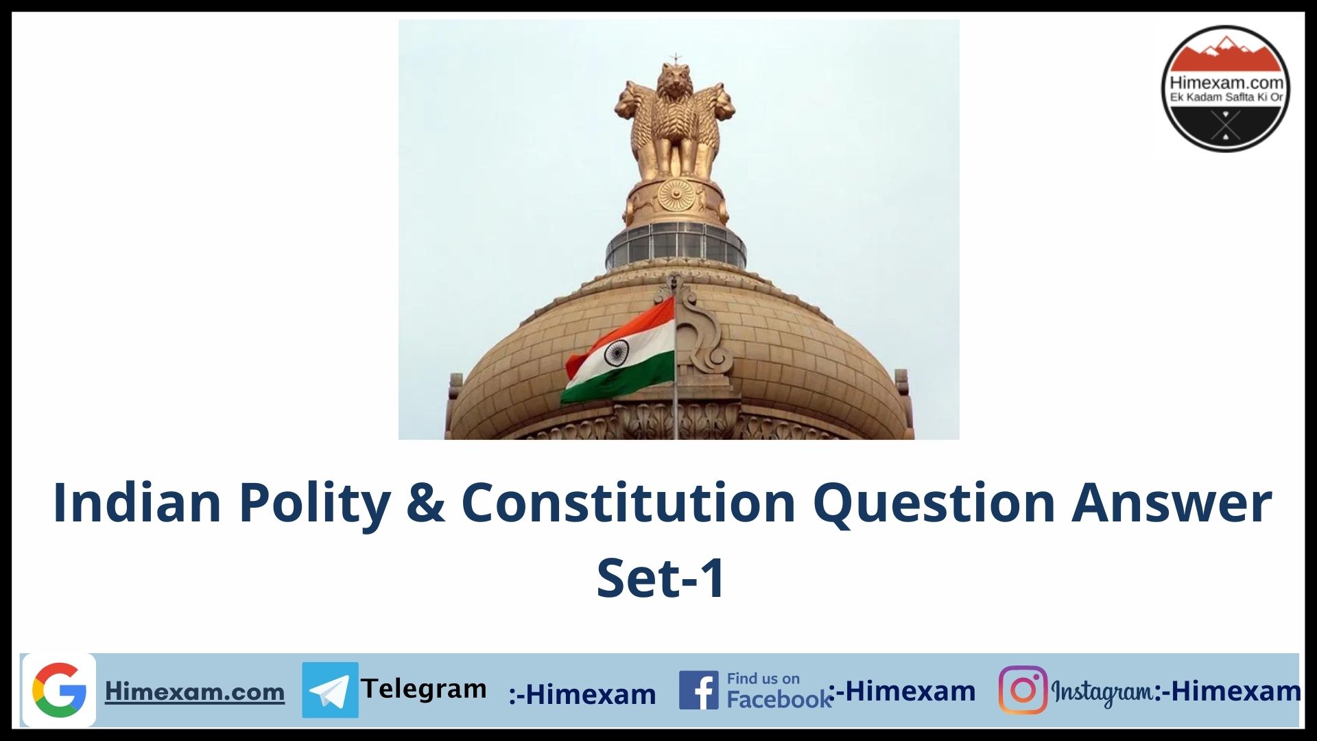 Indian Polity & Constitution Question Answer Set-1