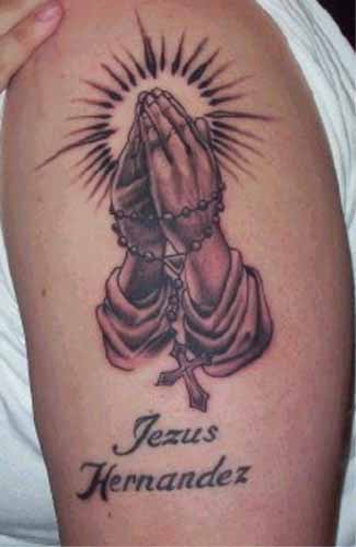 Tattoos Of Hands Open. Praying Hands Tattoos