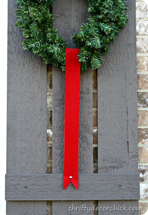 wreaths on shutters