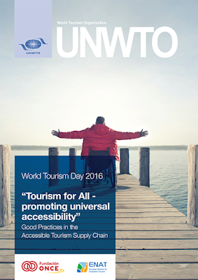 Image of the Cover Page of the UNWTO Brochure titled "Tourism for all - promoting universal accessibility"