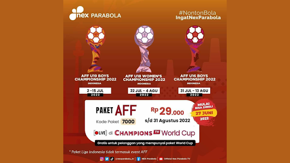 Paket Nex Parabola untuk Nonton Piala AFF 2022