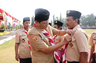 APEL BESAR PERINGATAN HARI PRAMUKA KE-50  TAHUN 2011 DIPEMKAB. OKI